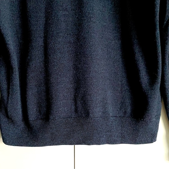 Banana Republic Men's Washable 100% Merino Wool Argyle V-Neck Sweater Size M EUC - Picture 10 of 12